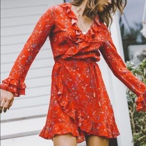 Paloma Blue Fiesta Dress Red Bluebell - with tags